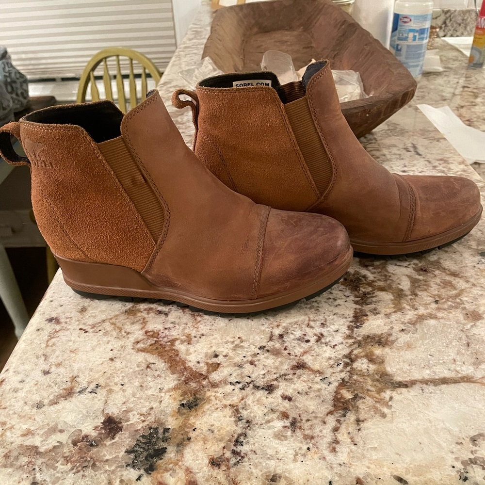 Sorel Tan Ankle Booties